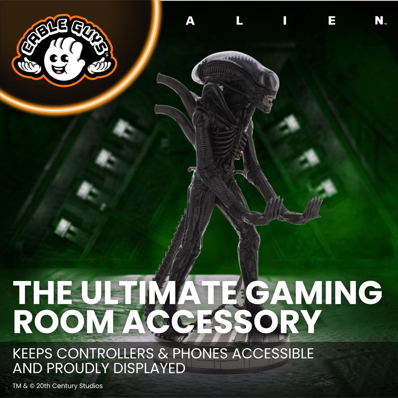 Cableguys Alien Xenomorph Controller Holder & Phone Stand | Alien Gaming Accessories for Room and Desk Setup, Holder Compatible with Xbox, PlayStation & Most Standard Game Controllers
