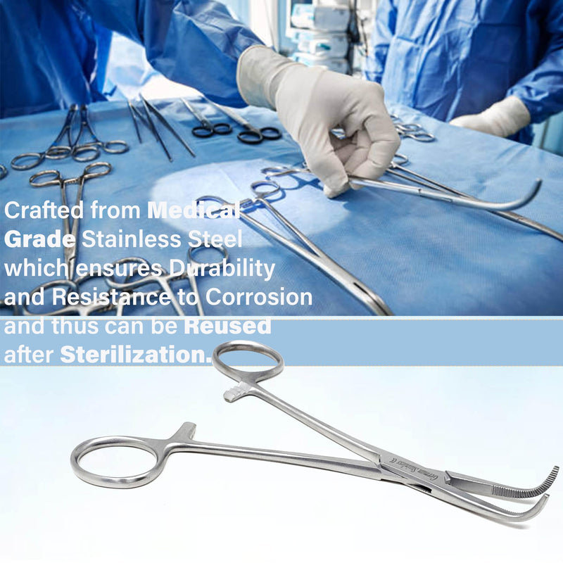 Right Angle MIXTER HEMOSTAT Forceps 6" FINE Point, Stainless Steel