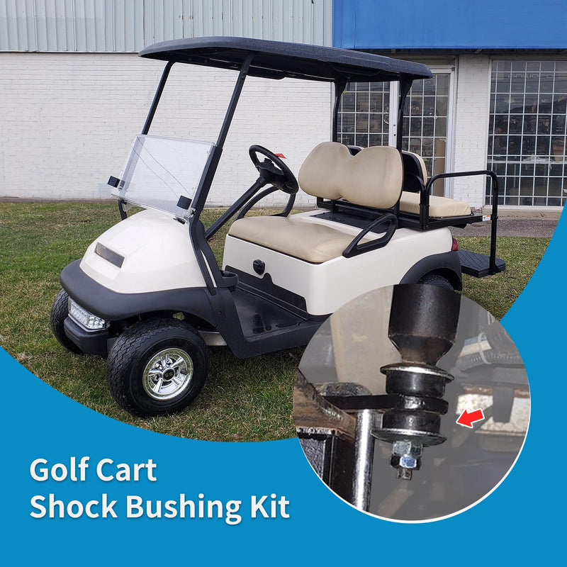 Golf Cart Shock Bushing Kit Compatible With Club Car DS/Precedent 1982-Up EZGO TXT/Marathon 1989-Up, OEM# 1011415