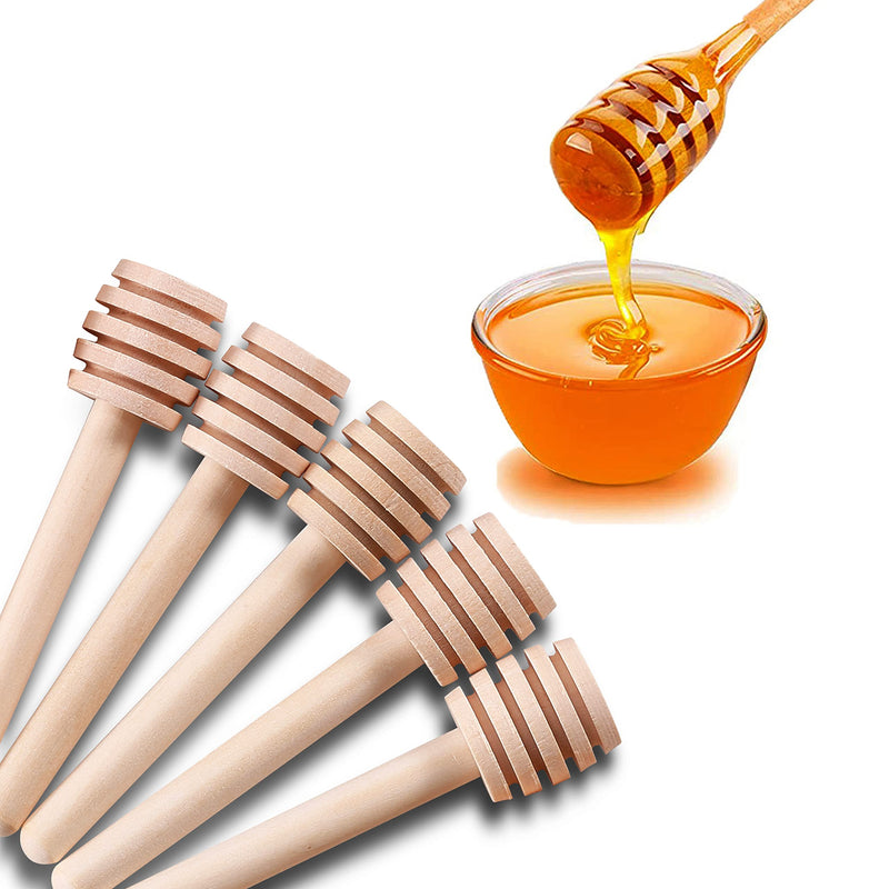 150 Pcs Honey Dipper Sticks, 3 inch Mini Wooden Honeycomb Stick, Small Honey Spoons Stirrer Stick for Honey Jar Dispense Drizzle Honey and Wedding Party Favors Gift 150 Pcs