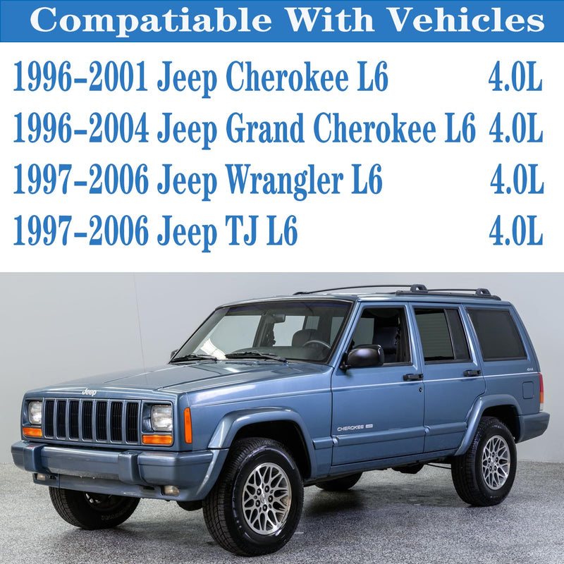 VS50458R for Jeep Cherokee Valve Cover Gasket Seal 4.0L,Jeep Grand Cherokee Wrangler Jeep TJ Head Gasket Seal VS50266 VC1123G 53020758AA VS25002 1996 1997 1998 1999 2000 2001 2002 2003 2004 2005 2006 VS50458R 1 Set