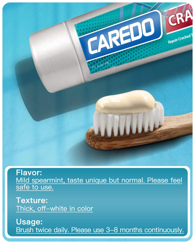 Healing Teeth Crack Toothpaste - Repairing Cracked Teeth Enamel, Remineralizing Toothpaste 100g 3.52 Ounce (Pack of 1)