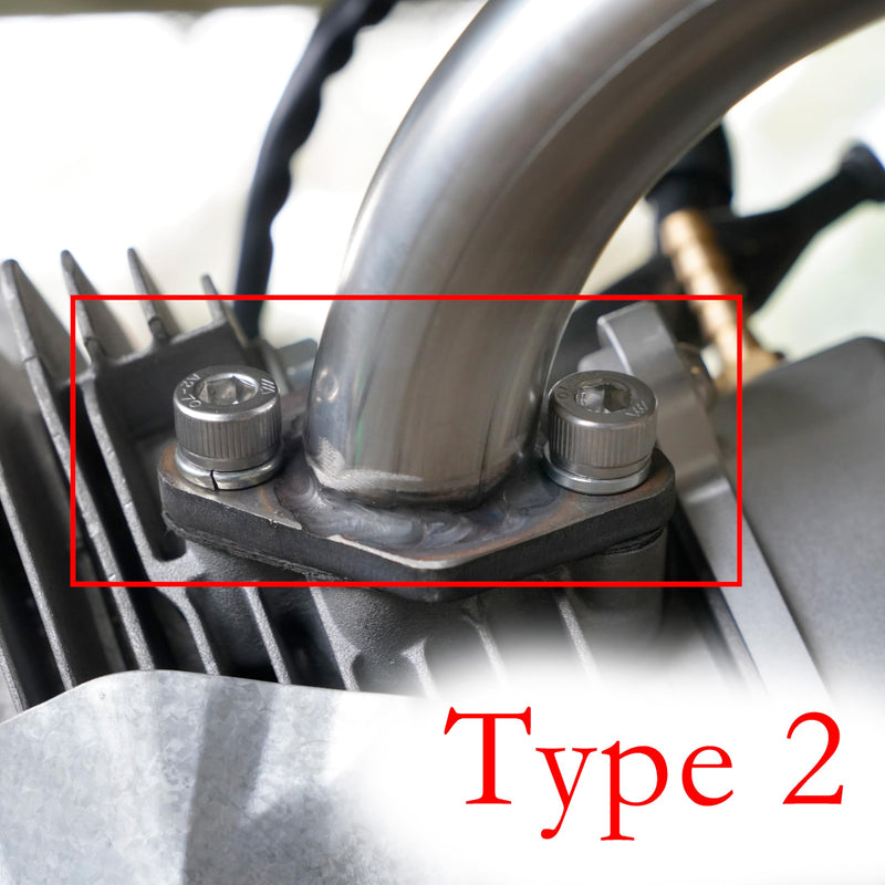 JMCHstore Exhaust Muffler Pipe Mounting Hardware Studs kit For Coleman CT200U BT200X KT196, Predator 212 Baja MB200 Mini Bike, Axis M200 212CC, Hisun 196cc Monster mega moto Engine, Go kart Muffler Mounting Kit