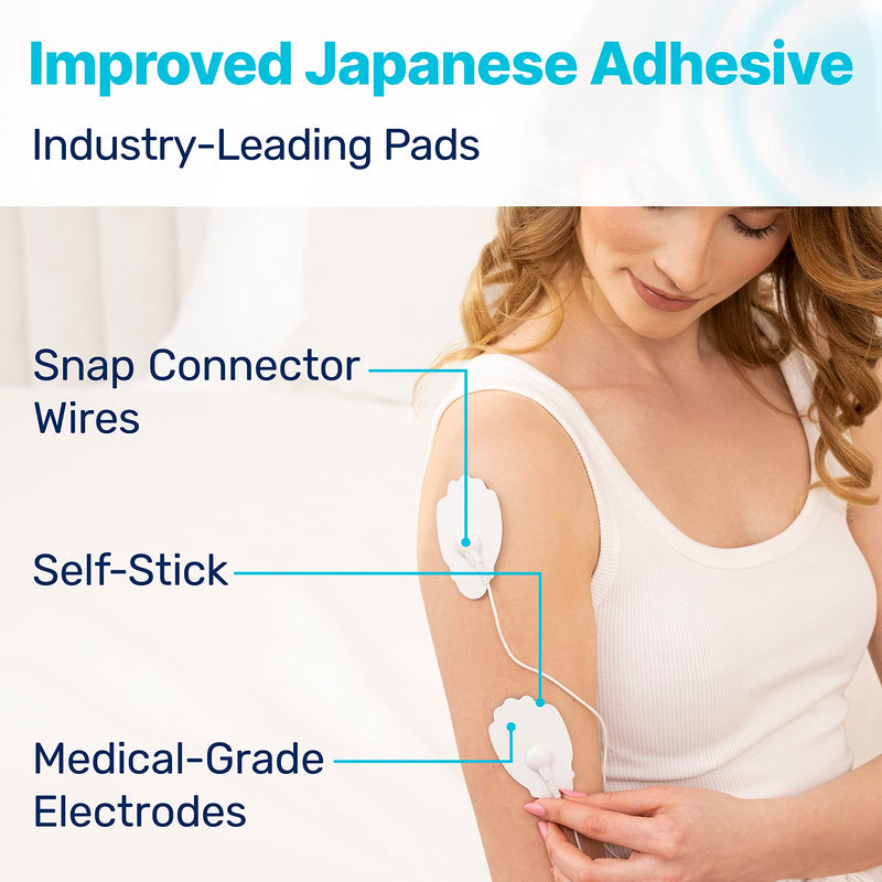MEDVICE Dual Channel Rechargeable Tens Unit Muscle Stimulator - 2nd Gen 16 Modes & 8 Upgraded Pads for Natural Pain Relief & Management - FDA Cleared Electric Pulse Impulse Mini Massager Machine