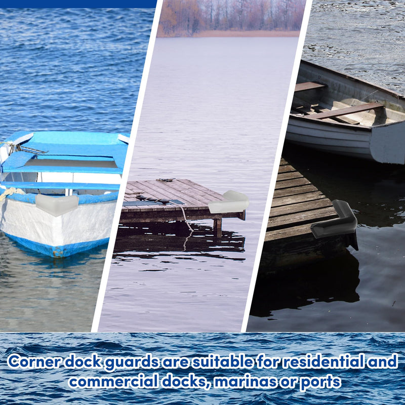 Dock Corner Bumper,Dock Bumpers Straight,Vinyl Boat Dock Corner Bumpers,Boat Straight Bumper,Boat Dock Bumpers,Soft Dock Bumper Guards Dock Bumpers Dock Corner Side Edge for Boat Docks(1,2Pack) Corner Bumper White-1Pack