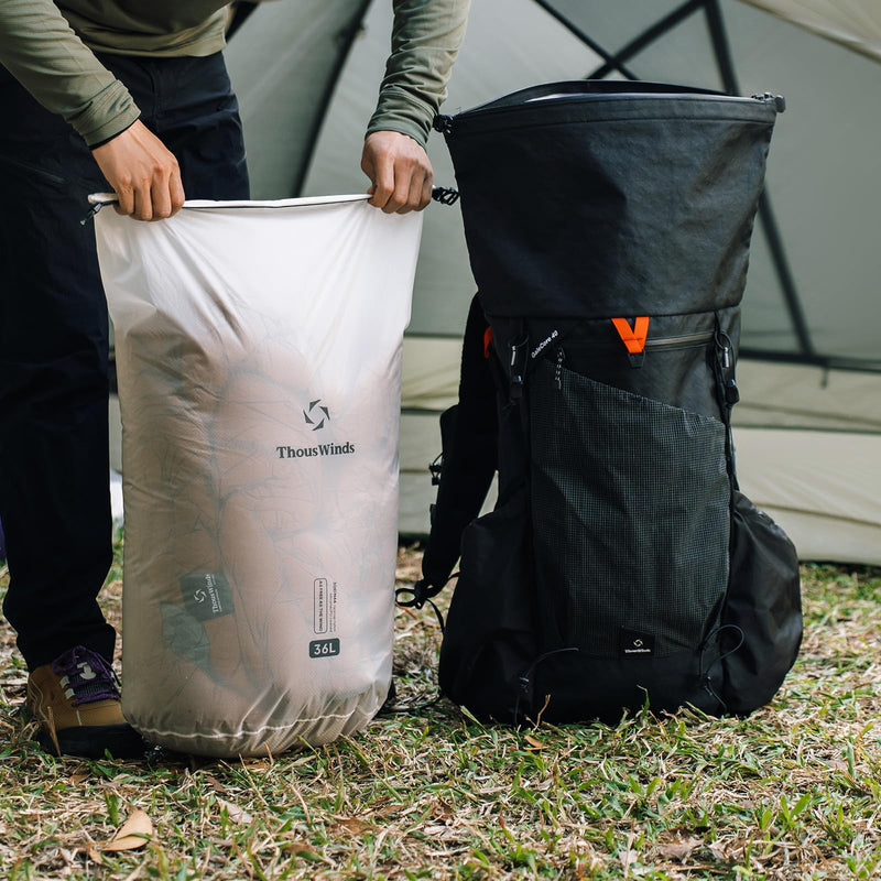 Thous Winds Waterproof Dry Bag, Lightweight Dry Sack for Hiking, Camping, Boating, Backpacking, Kayaking, 36L COCO White