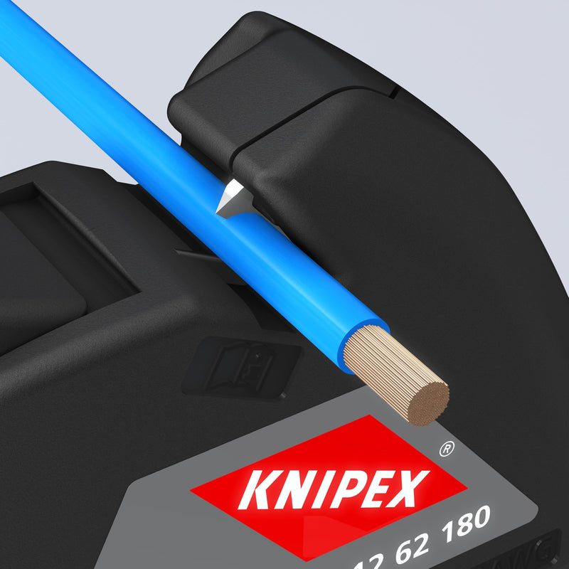 KNIPEX Tools 12 62 180 SBA ComStrip Automatic Wire Stripper 10-24 AWG, 7-1/4"