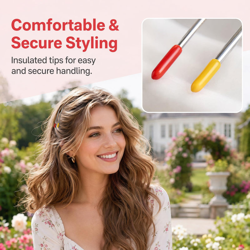 Beavorty Hot Roller Clips Hot Curler Clip Replacement Pins for Heated Rollers Roller Jaw Clamps for Home Diy Hair Styling and Salon Use Secure Hold for Curling Pins