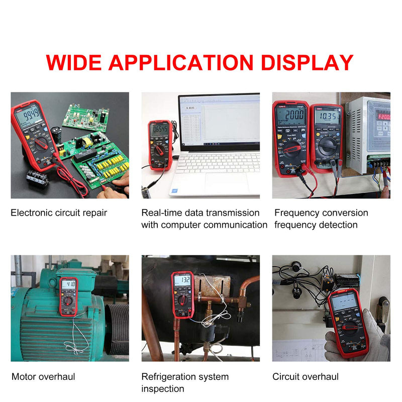 UNI-T UT61B+ Digital Multimeter True RMS AC/DC Voltage Current Resistance Capacitance Tester