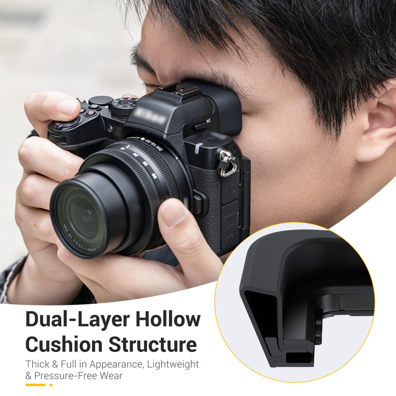 Extended Z50II Z50 II Eyecup Eyepiece Eye Cup Piece Viewfinder (Not Fit Z50 | Soft Silicone, Eyeshade Cover Protector for Nikon Z50 II Eyepiece, with Double-Layer Hollow Cushion Design