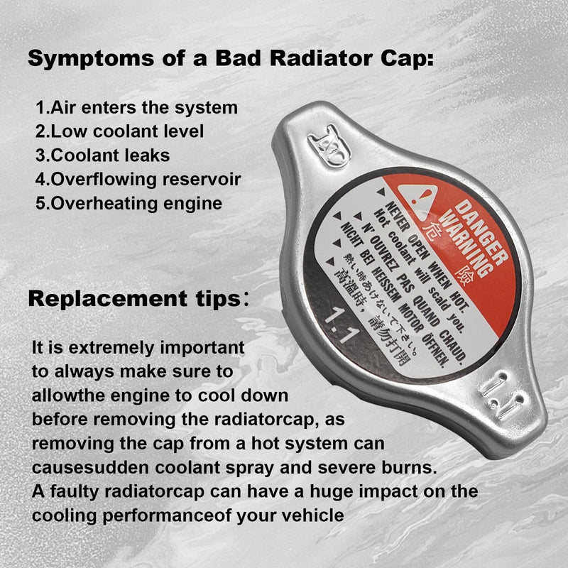 Radiator Cap Cover 19045-PAA-A01 19045PAAA01 Compatible With Honda Civic, Accord, CRV, Odyssey, Pilot (1992-2008)