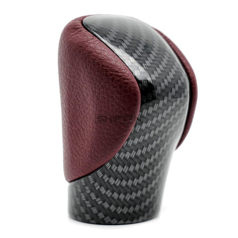Gear Shift Knob Shifter for Lexus ES GS GX is NX RC RX 200t 300 350 3450h 450hL 350L (Rioja Red Rose/Carbon Fiber Pattern) Rioja Red Rose / Carbon Fiber Pattern