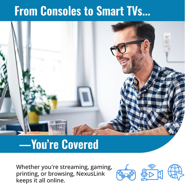 G.hn Ethernet Over Coax Adapter Kit - 1.2Gbps Network for Unused/Dark Coax - Secure Wired Connection for Gaming & Streaming - Easy Setup - Not for Cable TV/Internet - 2 Units (GCA-1200-KIT)