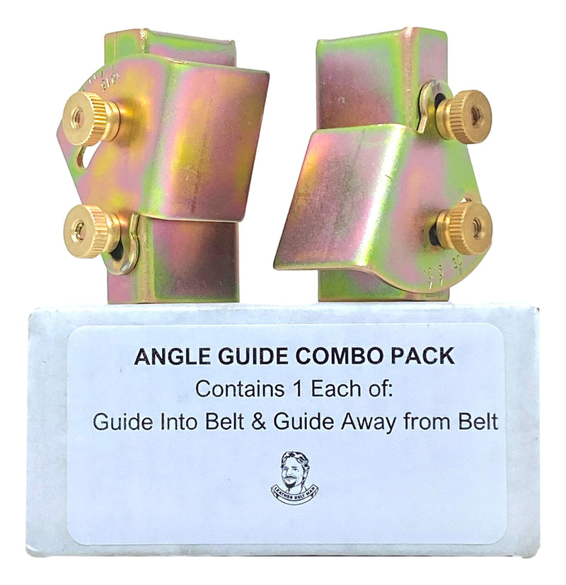 Knife Sharpening Angle Guide for 1 x 30 Belt Sander (Combo Pack - 1 of Each Angle Guide) LBM COMBO - 1 INTO & 1 AWAY