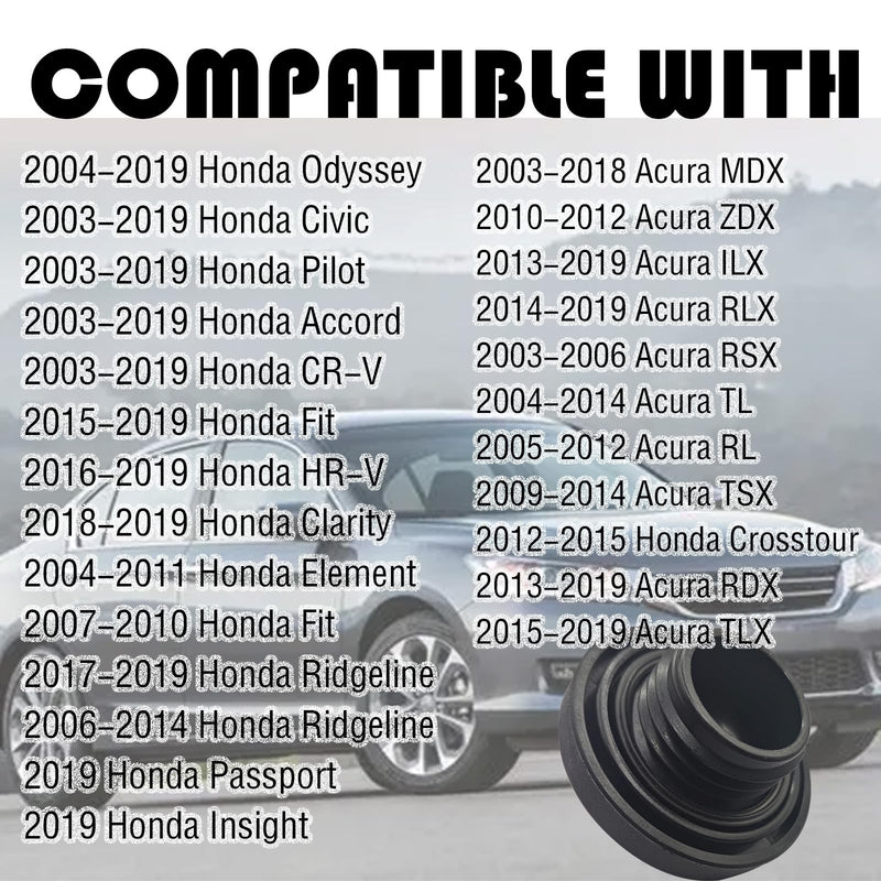 Engine Oil Filler Cap, Compatible With 2003-2018 Acur MDX, 2002-2011 Honda CRV, 2003-2019 Civic Pilot Accord CR-V, 2015-2019 Fit, 2004-2014 Acur TL, 2004-2019 Odyssey, 15610-P5G-000