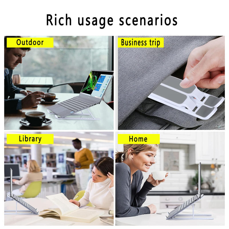 T Legend Laptop Stand for Desk,Very Portable and use Anywhere,Compatible with 9-15 inch Laptops(Plastic Pink) Plastic Pink