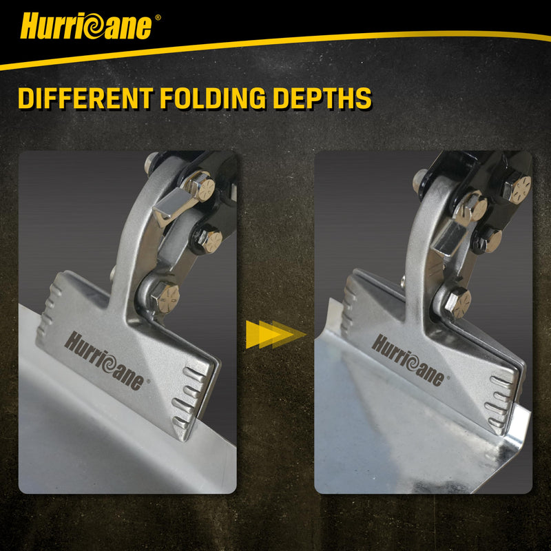 HURRICANE 3 Inch Offset Hand Seamer, Sheet Metal Bending Pliers for Roofing, Siding, HVAC, and Metalwork Applications