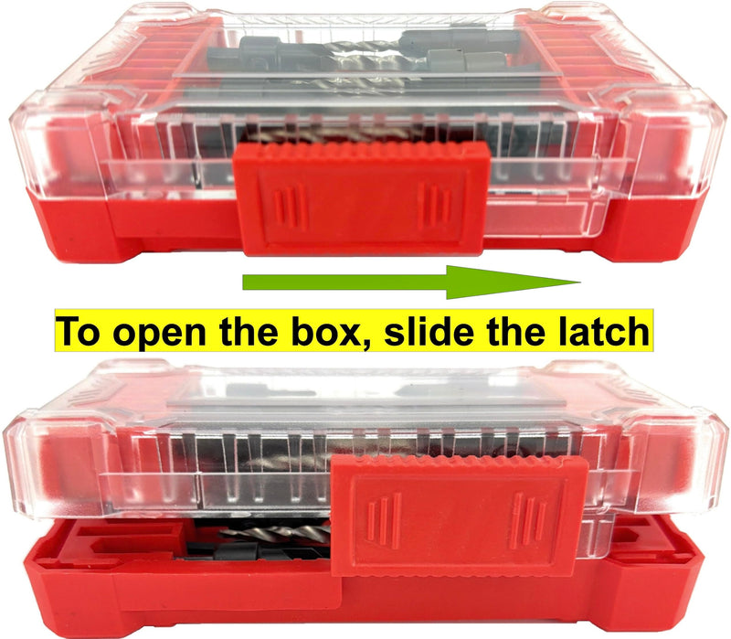FTG USA 10 Pc #8 & #10 Countersink Drill Bit Set with Tapered Drill Bits | Includes 10 counter sink drill bit for wood, 5 pc #8 & 5 pc #10 sizes, 2 depth stop collar 3/8", 2 Allen key, storage case Same Sort 5 Pc