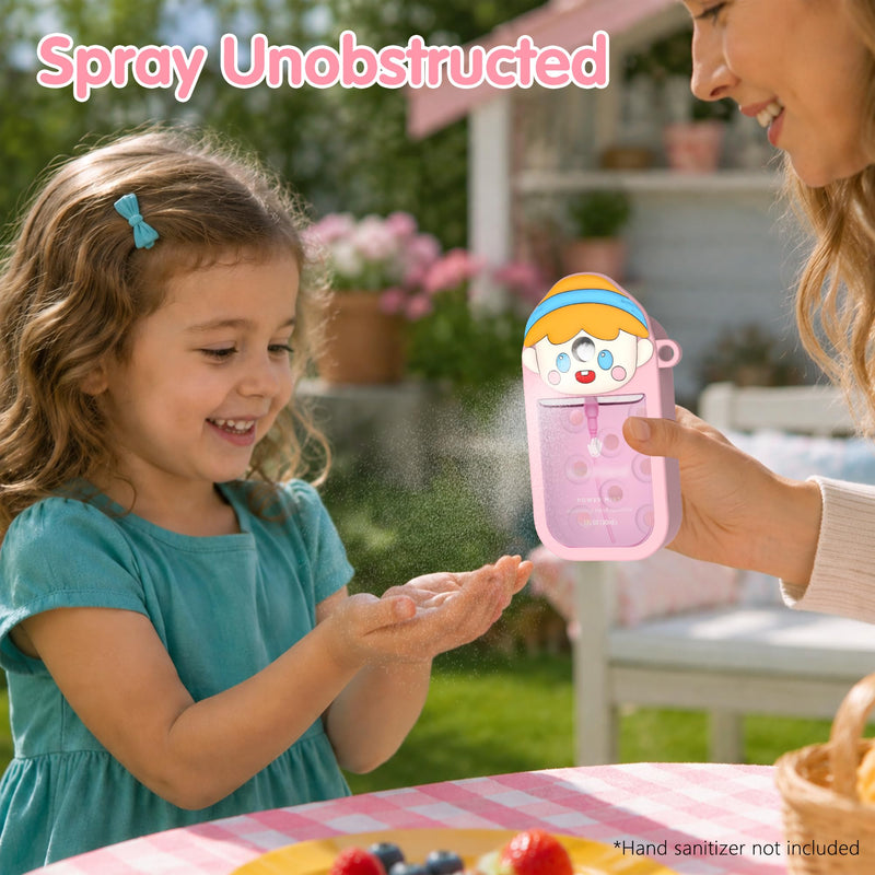 Silicone Case for Touchland Hand Sanitizer 1OZ | Compatible with Touchland Case w/ Keychain & Charm Holes, Cute Portable Travel Holder for Touch land Accessories