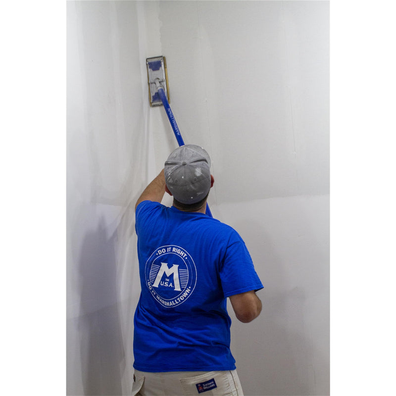 MARSHALLTOWN Pole Sanders, Aluminum Sander w/ 48" Aluminum Handle, Lightweight with Quick-Change Locking Clamps, 26B