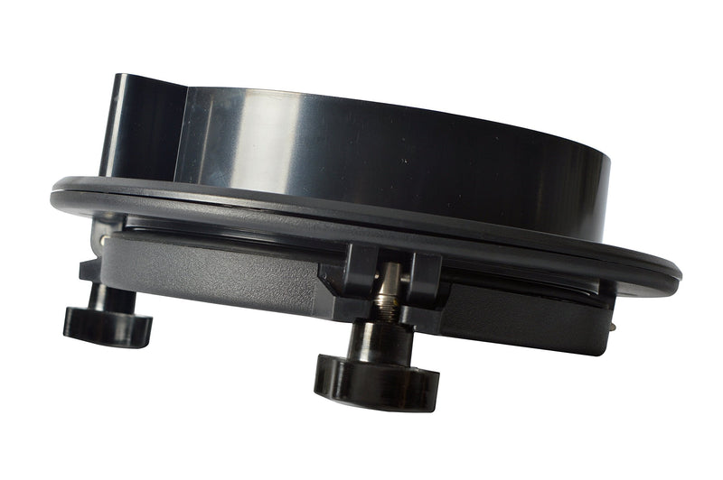 Amarine Made Boat Yacht Round Opening Portlight Porthole 8.5" Replacement Window Port Hole - ABS & Clear Tempered Glass - Black