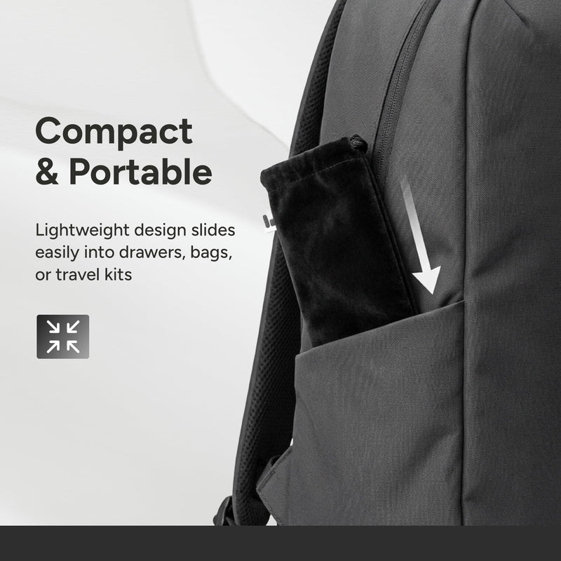 The Handy | Pouch Storage Bag Drawstring Velvet Protective Travel Case | Soft-lined interior guards against dust and scratches, discreet cinch-top closure, and a compact, easy-to-store design.