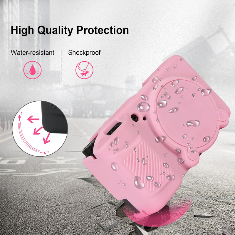 Canboc Cover for RICOH GR IV/GR IV HDF/GR IV Monochrome Digital Camera | GRIV Soft Silicone Protective Case with Detachable Lens Cover, Pink
