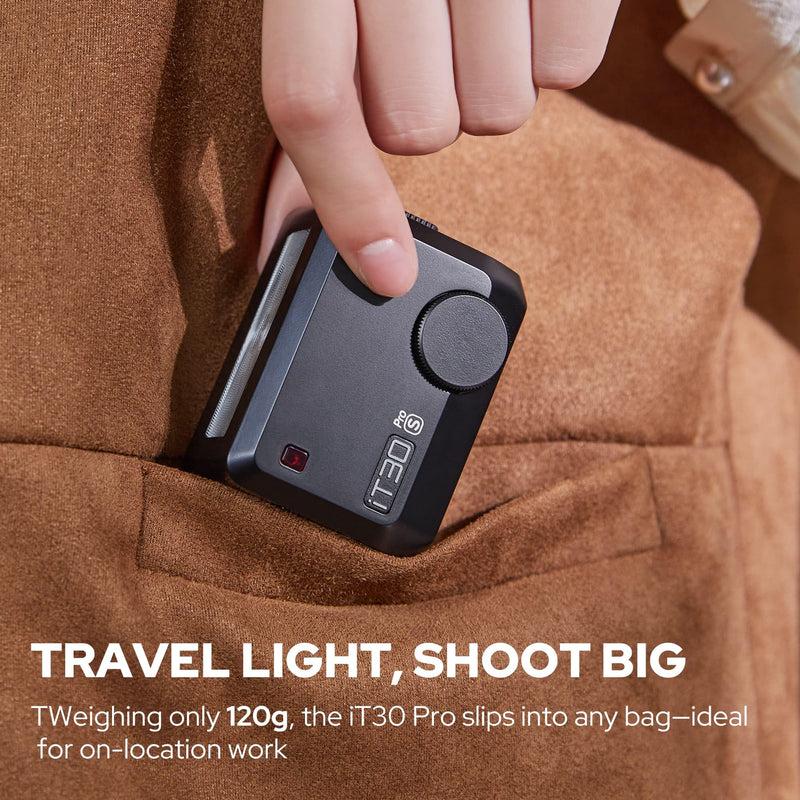 GODOX iT30 Pro N TTL mini TTL Wireless Camera Flash Compatible for Nikon Cameras,2.4G Wireless Touchscreen Flash,Built-in Lithium Battery (Black) IT30 PRO N (Black)