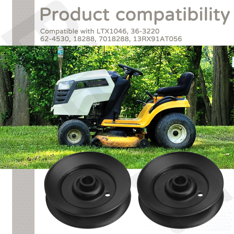 2 Pack 14326 Rotary V-Idler Pulley for MTD Troy-Bilt Cub Cadet 13RX91AT056 Replaces 756-04325