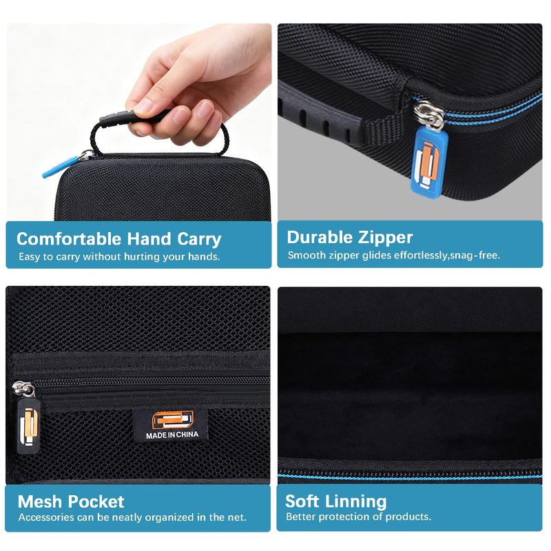 Hard EVA Carry Case Compatible with TP-Link Roam 7 BE3600 Wi-Fi 7 Portable Travel Router, Portable Protective Travel Router Storage Box (Case Only)