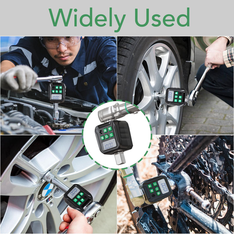 Digital Torque Wrench Adapter Set 1/2" Drive,Electric Wrenches,Snap on Digital Inch Pound Torque Wrench,1/4",3/8" Torque Adapter for Car,Motorcycle & Automotive (5-99.5 Ft-lb/6.75-135 Nm) 5-99.5 Ft-lb/6.75-135 Nm