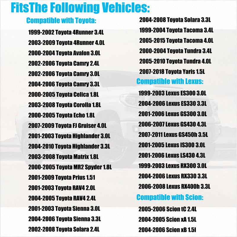  [AUSTRALIA] - Mass Air Flow Sensor 22204-22010 Compatible with Toyota 02-06 Camry 03-08 Corolla 01-10 Highlander 00-07 4Runner 99-10 Tacoma 3.4L 4.0L 01-05 RAV4 Lexus ES300/RX300 3.0L