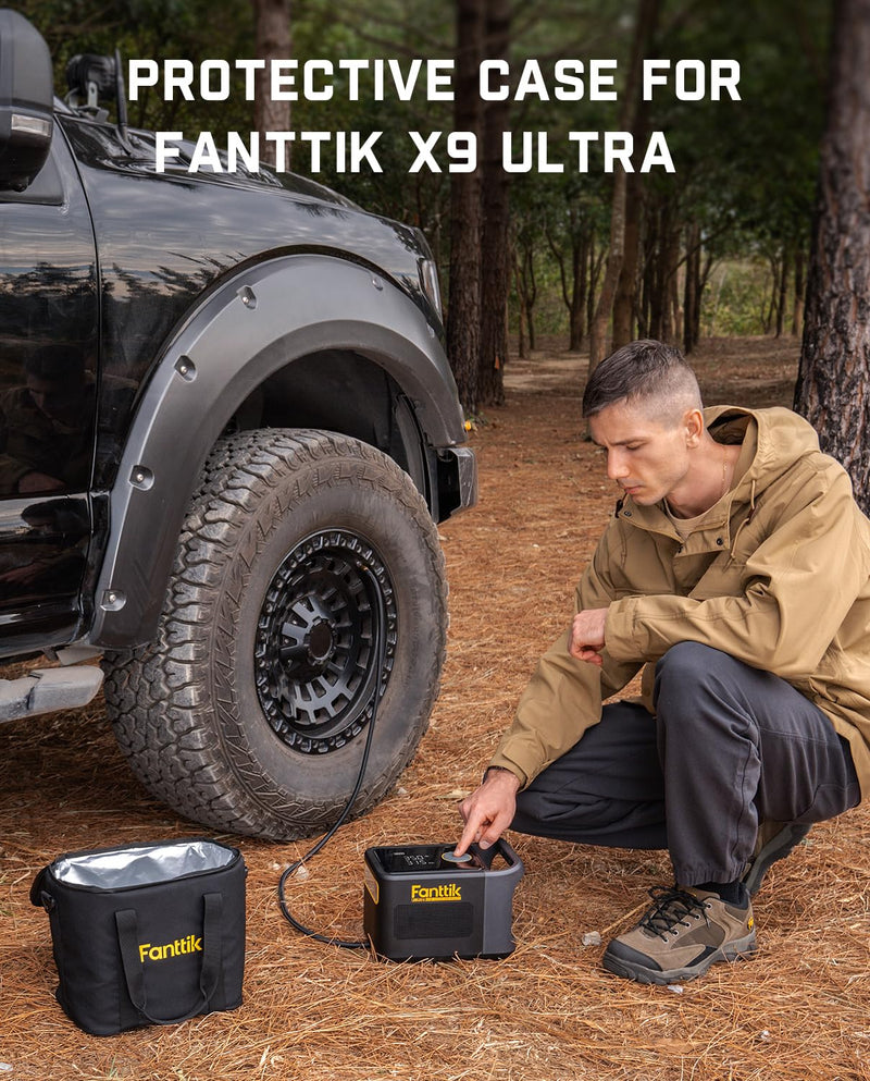 Fanttik Carrying Case for X9 Ultra Portable Tire Inflator | Camera Shoulder Bag, Thermal Bag