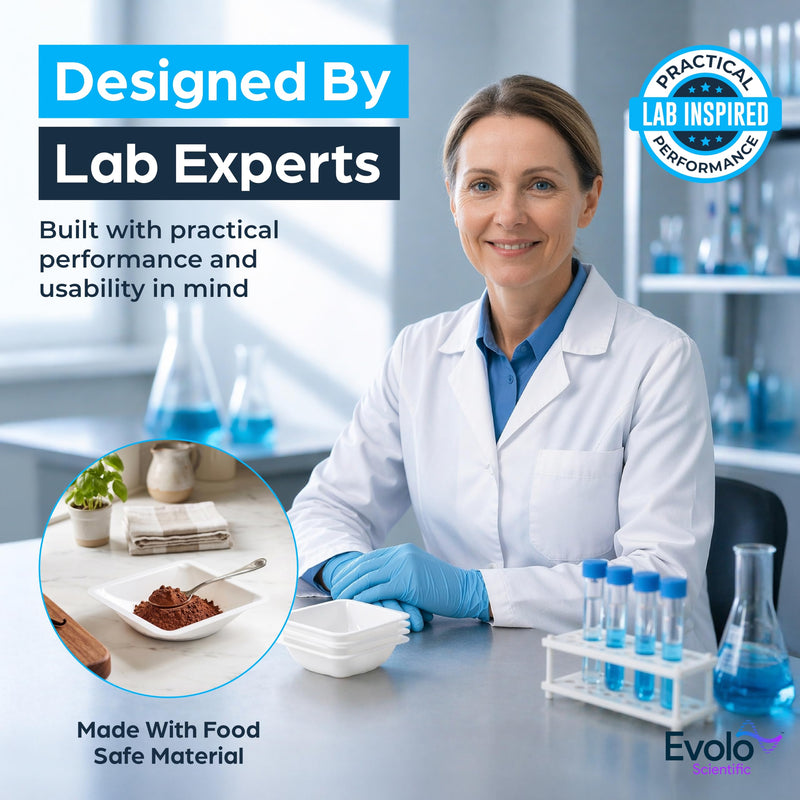 Weigh Boats Medium (100mL, 250 Pack) - Easy Pour, Anti-Static Disposable Weighing Dishes Polystyrene Lab Dish Counting Tray for Powder Scale, Liquid, Food Samples, Cultures, Pharmaceutical Reagents Medium (100ml)