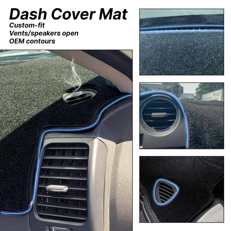Dash Cover Mat for Nissan Altima 2007 2008 2009 2010 2011 2012 with Dust Brush Non-Slip Dashboard Cover Mat Center Console Sunshield Protector Pad Nissan Interior Accessories fFor Nissan Altima 2007-2012