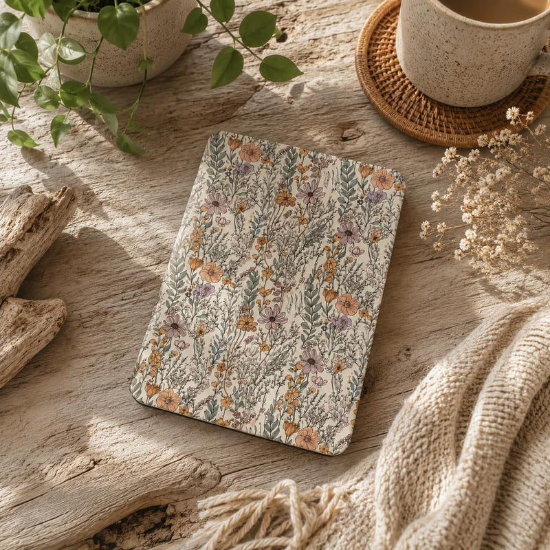 Wildflower Case for Kindle 12th Gen 7" 2024 Release, Boho Slim Case for E Reader 12th 2024 Gen Paperwhite Protective Cover, Bookish Girly Gift Ideas