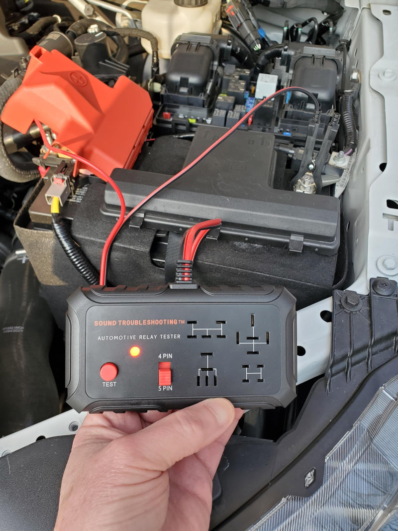  [AUSTRALIA] - Automotive Relay Tester with Relay Puller - 12V Auto Relay Diagnostic Tool, Small Handheld DIY Car Relay Tester with Battery Clips, Relay Testing Kit, Electrical Systems Tool