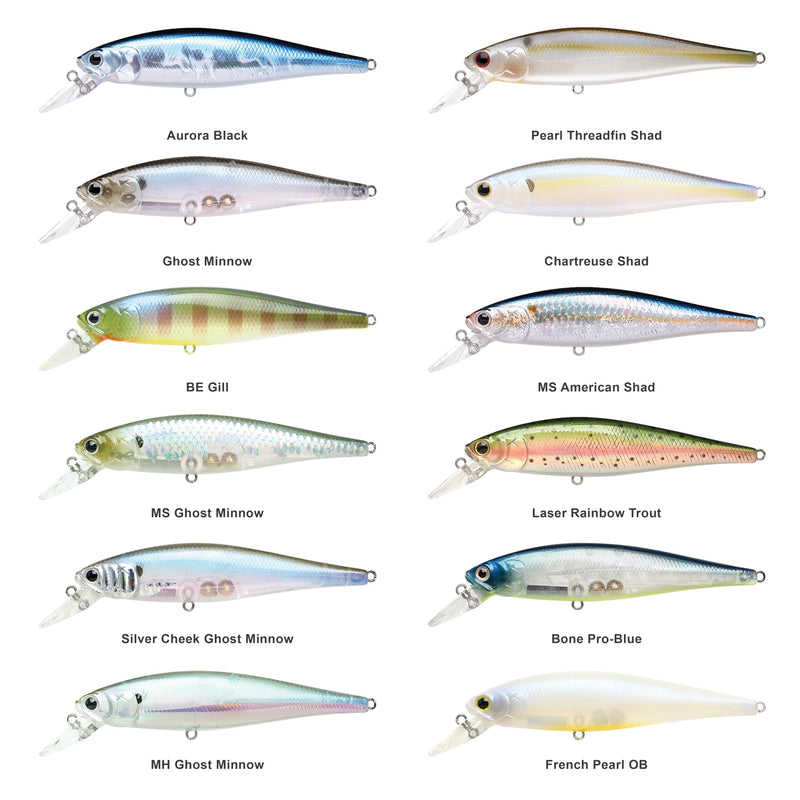 LUCKY CRAFT Pointer 100SP, Jerkbait Side by Side Action Tournament Winning Perfect Wobbling Freshwater Lake Bass Fishing Champion Bait 074 Chrome