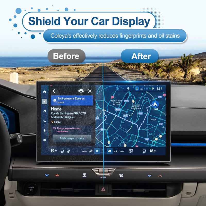 (2Pack) 2026 ES 350e/500e/350h Screen Protector for Lexus ES Displays (14In Navi+12.3In Dash) (All Electric &Hybrid), 9H Tempered Glass 2026 ES 350e/500e/350h Accessories HD Transparent