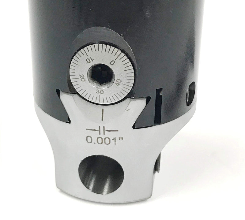 HHIP 1001-0101 2 Inch Boring Head, 1-1/2" -18 Thread 2" Head Size 1-1/2"-18 Adapting Threads