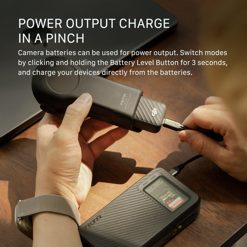 Tilta All-In-One Recharge Companion for NP-FZ100 | FX3, FX30, FX2, ZV-E1, FX30B, A7S III, A7 IV Battery Charger & Power Bank | 30W PD QC Fast Charging | SD TF Card Slot 312MB/s | 18W PD Output - Black