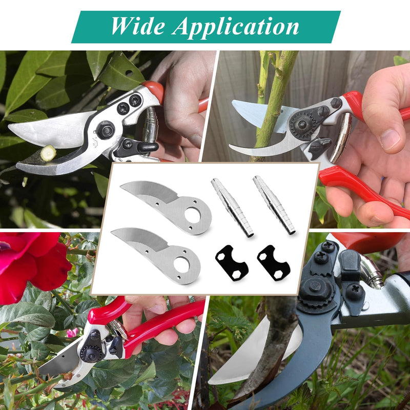 2 Pcs Hand Pruner Replacement Kit (2/3-1) for Felco Pruners Models: F2, F4 &F11 - Spare Blade, Spring & Adjustment Key for Garden Pruning Shears & Bypass Clippers 2 Packs