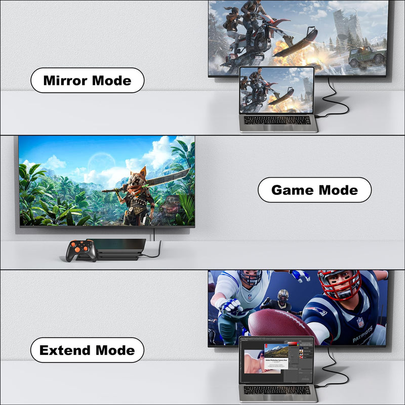 HDMI Cable 6FT 10-Pack, 4K HDMI to HDMI Cable 6FT Multi-pack,Shielded HDMI 2.0 Cord 6 FT with 4K@60Hz,2k@165/144Hz,HDCP 2.2, HDR, ARC & CL3 Rated | for Laptop, Monitor, TV PS5, PS4, Xbox, Soundbar Black