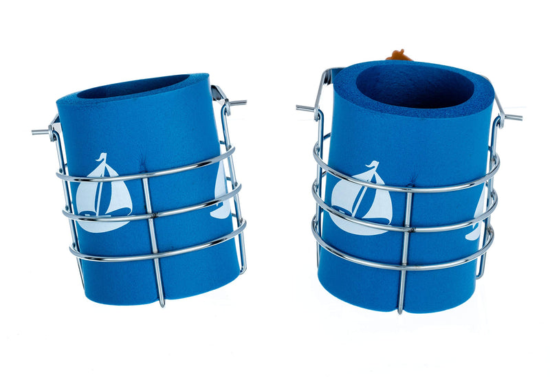 attwood 11672-4 Chrome-Plated Steel Gimbaled Mounted Mug Beverage Holder with Insulation One Size Large