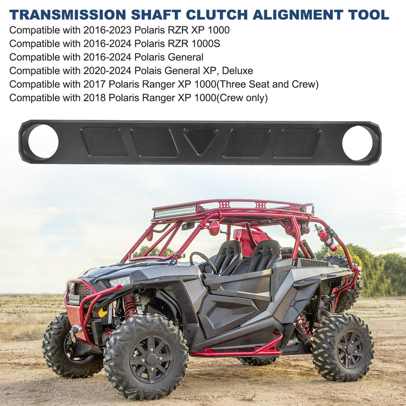 Transmission Shaft Clutch Alignment Tool Crankshaft Spacing Compatible with 2016-2024 Polaris RZR General Ranger XP 1000 (Black) Black