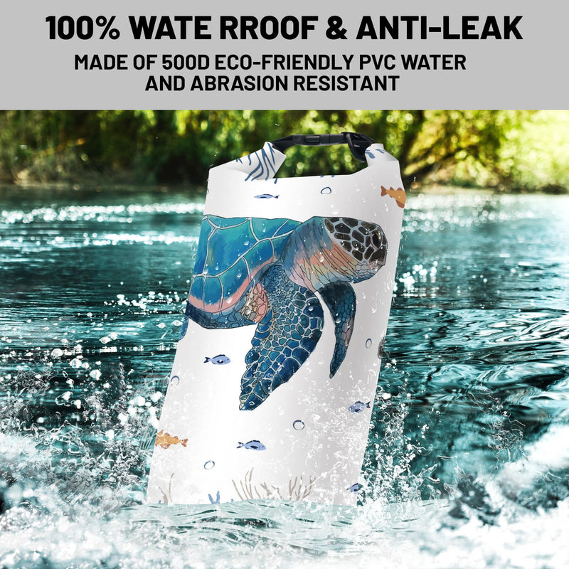 Waterproof Dry Bag,Roll Top Waterproof Backpack 2L/5L/10L/20L/30L/40L Floating Lightweight Bags for Kayaking, Boating, Fishing, Swimming Camping Turtle-C 20L