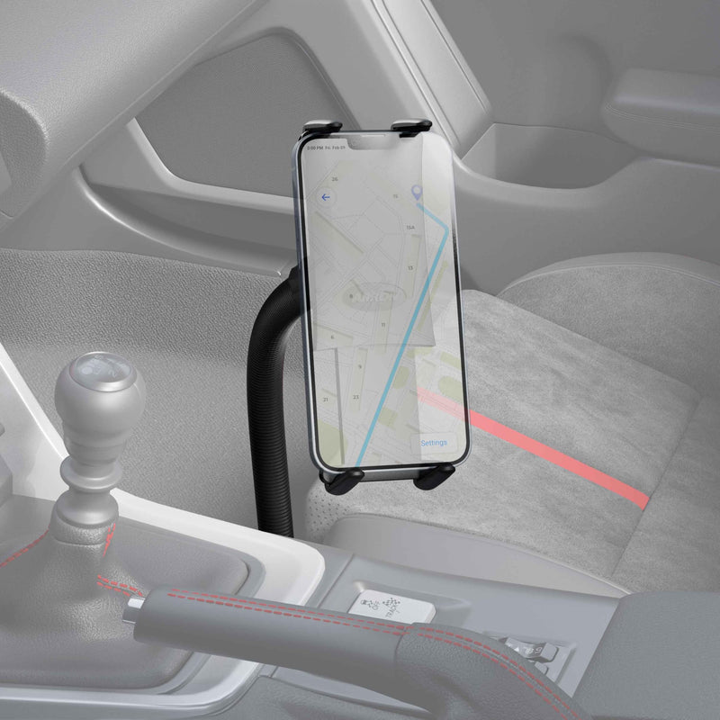 Arkon Mounts - Car Seat Rail Phone or Tablet Mount | Flexible Positioning | 22" Gooseneck | 360° Adjustability | Tablet Holder fits iPhone, Galaxy, Note and more | Up to 8" Screen Size