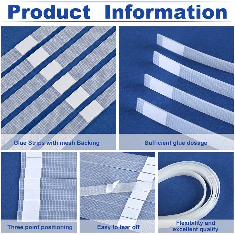 Outus 50 Pcs Glue Strips with Mesh Backing Binding Tape Book Repair Tape for Albums Pictures Files Book Binding (25 mm) 25 mm