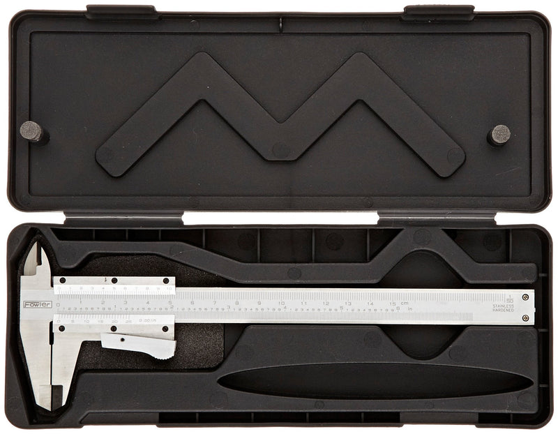 Fowler 52-059-016-0, Vernier Caliper with 0-6"/150mm Measuring Range