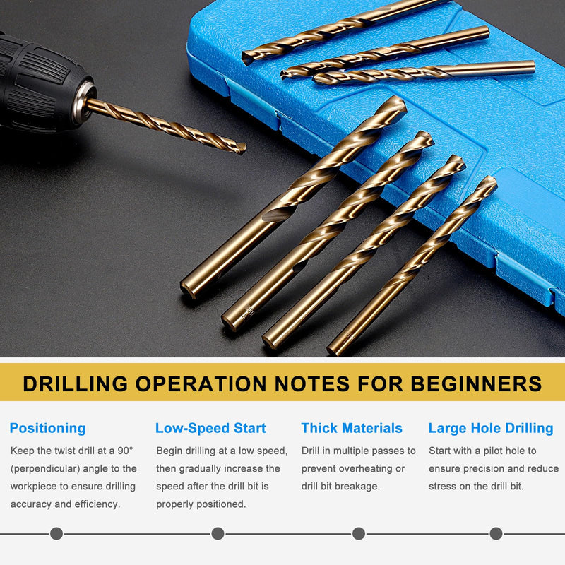 PATIKIL Letter x Drill Bit, 4341 High-Speed Steel Bits 135° Gold Finish for Soft Thin Metal Steel Wood Acrylic - 6 Pack